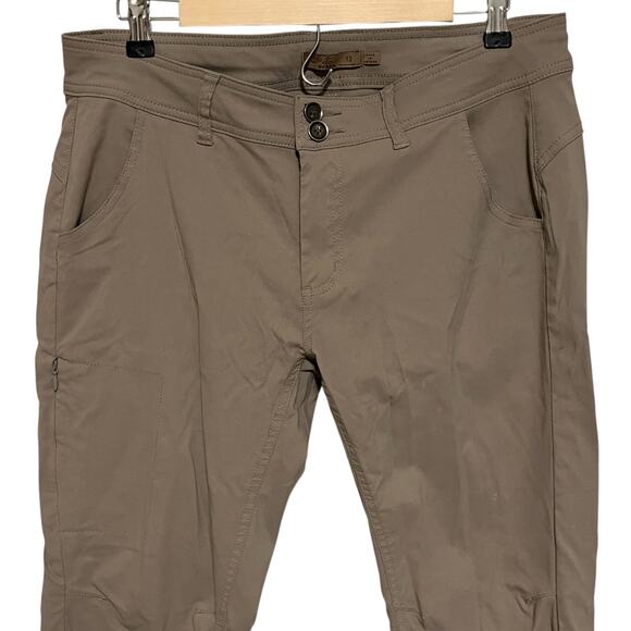 Prana Halle Straight Leg UPF50+ Hiking Outdoor Pants Slate Green Size 12 - Picture 3 of 7